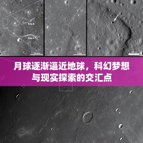 月球逐漸逼近地球，科幻夢想與現實探索的交匯點