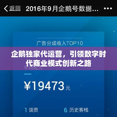 企鵝獨家代運營，引領(lǐng)數(shù)字時代商業(yè)模式創(chuàng)新之路