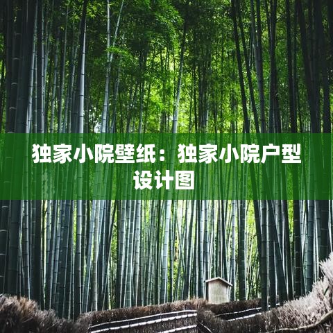 獨(dú)家小院壁紙：獨(dú)家小院戶型設(shè)計(jì)圖 