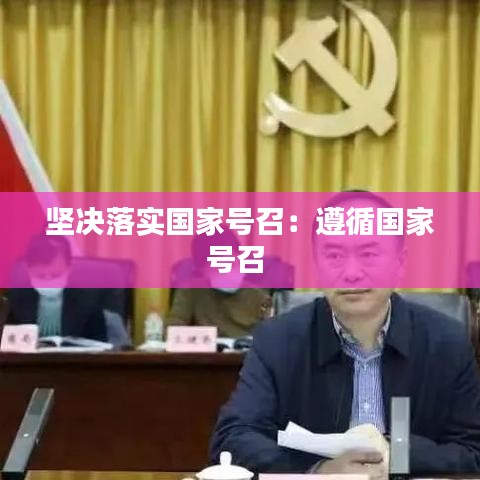 堅(jiān)決落實(shí)國(guó)家號(hào)召：遵循國(guó)家號(hào)召 