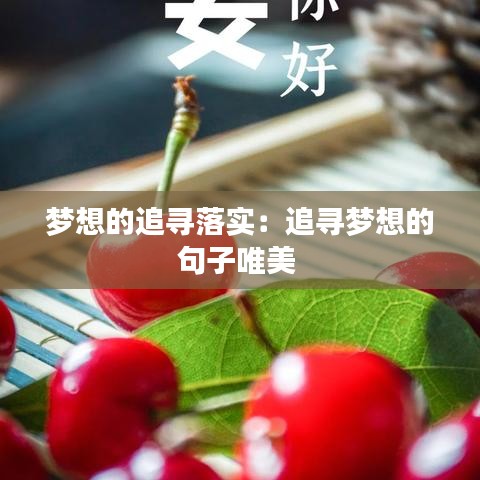 夢想的追尋落實(shí)：追尋夢想的句子唯美 