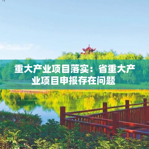 重大產(chǎn)業(yè)項目落實：省重大產(chǎn)業(yè)項目申報存在問題 