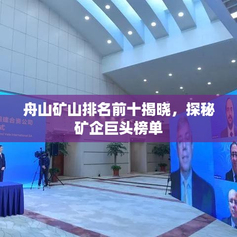 舟山礦山排名前十揭曉，探秘礦企巨頭榜單