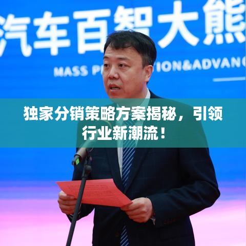 獨(dú)家分銷(xiāo)策略方案揭秘，引領(lǐng)行業(yè)新潮流！