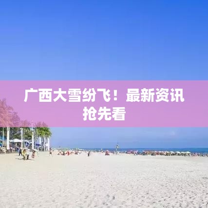 廣西大雪紛飛！最新資訊搶先看