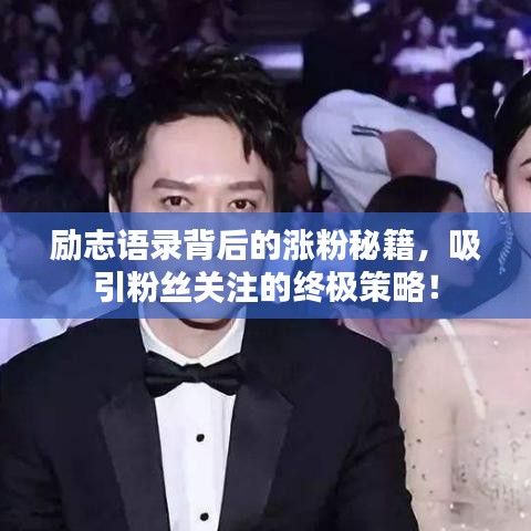 勵(lì)志語(yǔ)錄背后的漲粉秘籍，吸引粉絲關(guān)注的終極策略！