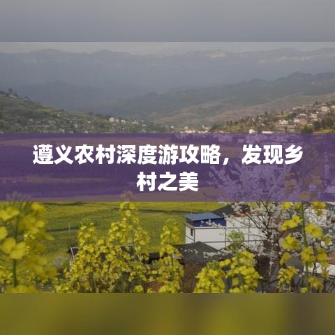 遵義農(nóng)村深度游攻略，發(fā)現(xiàn)鄉(xiāng)村之美