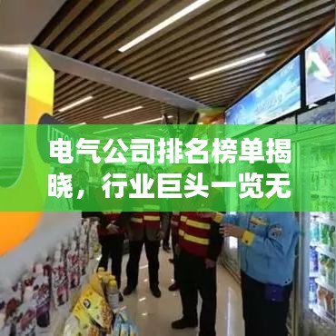 電氣公司排名榜單揭曉，行業(yè)巨頭一覽無余