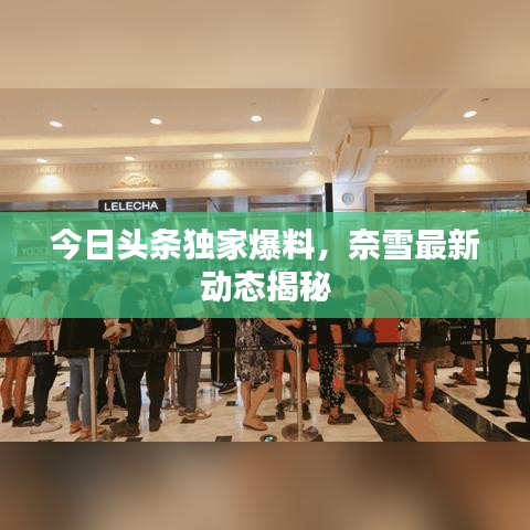 今日頭條獨家爆料，奈雪最新動態(tài)揭秘