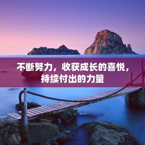 不斷努力，收獲成長(zhǎng)的喜悅，持續(xù)付出的力量