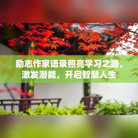 勵志作家語錄照亮學習之路，激發(fā)潛能，開啟智慧人生