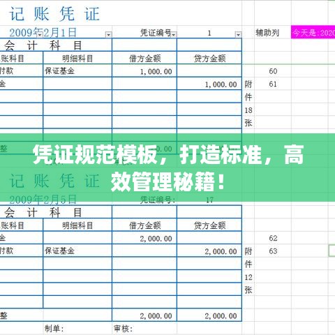 憑證規(guī)范模板，打造標(biāo)準(zhǔn)，高效管理秘籍！
