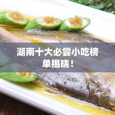 湖南十大必嘗小吃榜單揭曉！
